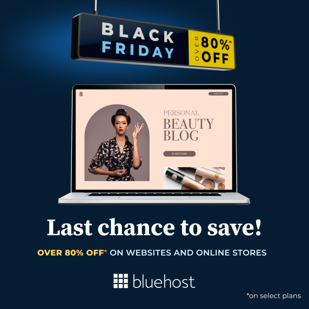 Bluehost black friday sale